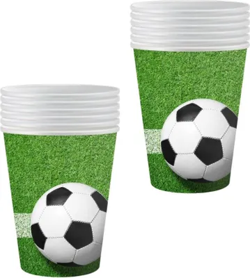 Obrázek produktu pro Papírové kelímky FOTBAL - 200 ml - 12 ks