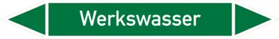 Produktbild von Dreifke® Rohrleitungsetikett, Werkswasser | Folie selbstklebend | 187x26 mm, ...