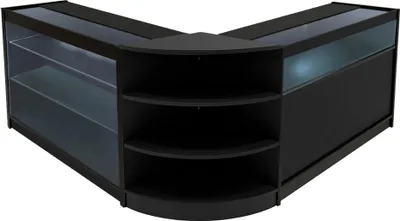 Produktbild von Demeter LED Verkaufstheken-Set LM60 + K1200 + B1200 - Schwarz