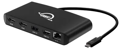 Produktbild von OWC Thunderbolt 3 mini Dock, Kabelgebunden, Thunderbolt 3, 1000 Mbit/s, Schwarz, 40 Gbit/s, Aluminium