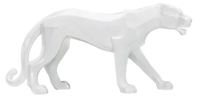 Immagine prodotto di Mauro Ferretti scultura pantera bianca 70x18x32,5 cm