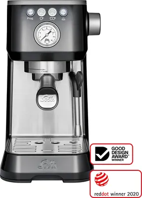 Produktbild von Solis Siebträger Kaffeemaschine 54 mm Siebhalter Milchaufschäumer Bohnen, Pads