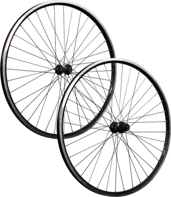 Produktbild von 28 Zoll Laufradsatz Hohlkammer geöst Shimano T610 Deore schwarz V-Brake