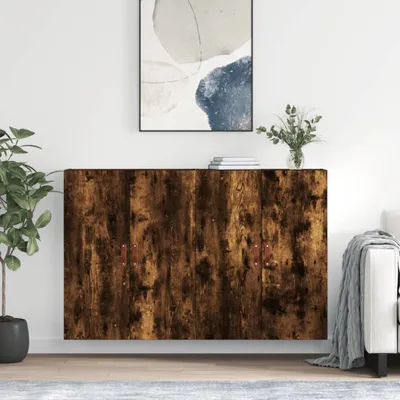 Produktbild von The Living Store Wandschränke 2 Stk. Räuchereiche 69,5x34x90 cm