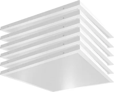 Produktbild von 6er LED Einbau Panel, 36 Watt, 4320 Lumen, kaltweiß, 59,5x59,5 cm