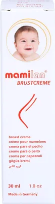 Produktbild von mamilan Brustcreme pflegt trockene und spröde Brustwarzen, 30 ml Creme