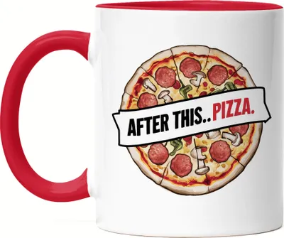 Produktbild von After This Pizza Tasse rot Pizza Pizzabäcker Italien Pizzaliebhaber Pizzeria Pizza baker