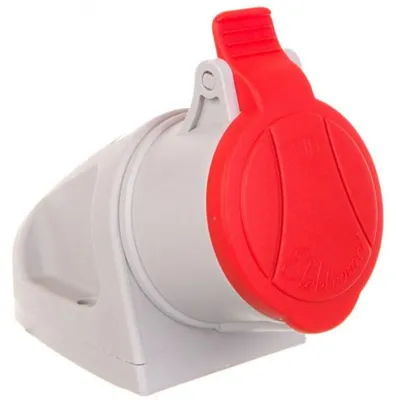 Immagine prodotto di ELEKTROMET | Presa CEE 16A 5P 400V IP44 - Rossa - Alta Qualita - Sicura E Durevole
