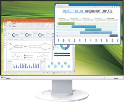 Obrázok produktu pre EIZO FlexScan EV2360-WT, 57,1 cm (22.5"), 1920 x 1200 px, WUXGA, LCD, 5 ms, Biela