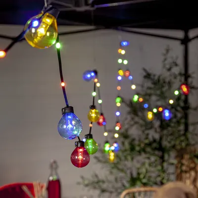 Zdjęcie produktu dla Star Trading 473-13, Lekki łańcuch do dekoracji, Wielobarwny, IP44, 60 szt., LED, 2 W