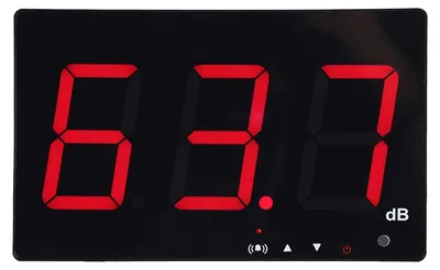 Imagen del producto de Medidor de sonido de pared, medidor de decibelios, nivel de sonido, sonómetro, probador, rango de medición de 30-130 dB, precisión de 1,5 dB con pantalla LCD