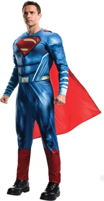 Produktbild von Rubie's Offizielles Superman-Kostüm für Erwachsene, DC Warner Bros Justice League Superman-Kostüm