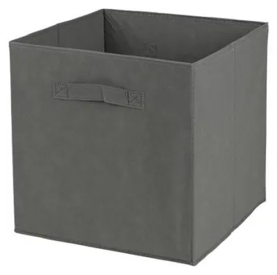 Produktbild von Aufbewahrungsbox Textil, dunkelgrau 31x31x31cm