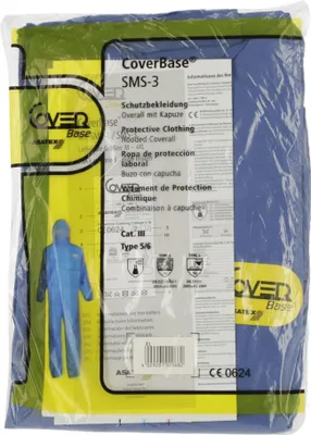 Produktbild von Kerbl CoverBase Overall Gr.XXL, blau Chemieschutz 3-lagig, 55g/m²