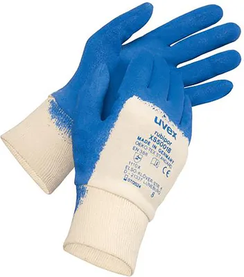 Produktbild von uvex Schutzhandschuh rubipor XS5001B blau Gr. 8