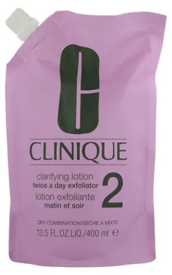 Obrázek produktu pro Clinique Clarifying Lotion 2, Obličejové mléko, Ženy, 400 ml, Smíšená pleť, Suchá pokožka, Vyhlazující, Láhev