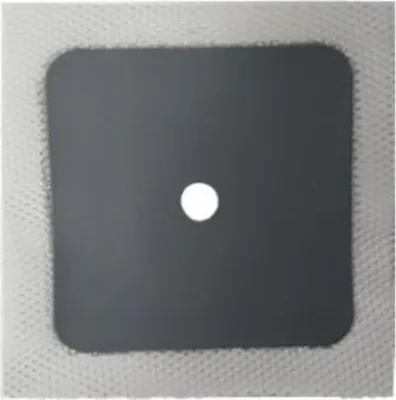 Produktbild von Dichtmanschette 120 x 120 mm mit Loch 12 mm Grau gewebearmiert Dichtband Abdichtung