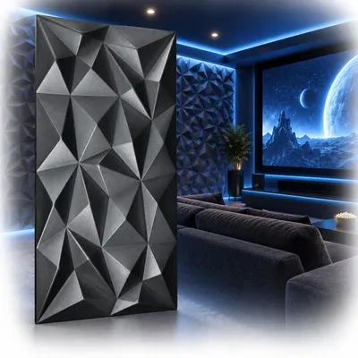 Obrázok produktu pre 3D panely Nástenné panely Polystyrén XPS - polystyrénové panely na stenu a strop - 100x50 cm (0,5 m²) - Ľahké, flexibilné a ľahko sa inštalujú, Obrázok generovaný UI