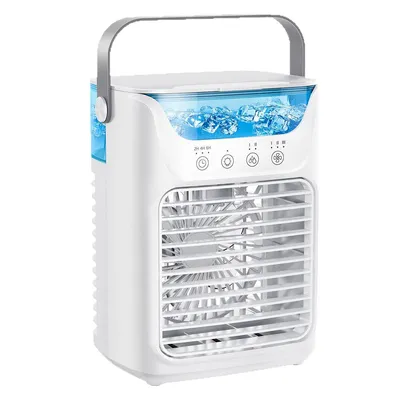 Produktbild von Mobiles Klimagerät 3 in 1 mit Luftbefeuchter, Luftkühler, USB Mini Air Cooler mit LED Licht & 700ml Wassertank