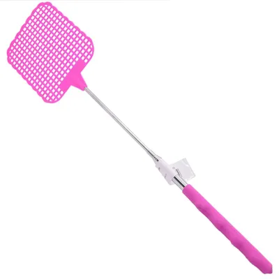 Produktbild von Fliegenfänger in verschiedenen Farben 70 cm Teleskopfliegenklatsche