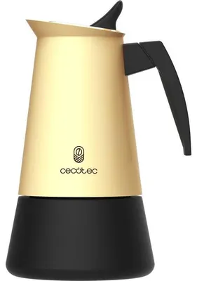 Productafbeelding van Cécotec Piccolina 600, beige, Italiaans koffiezetapparaat voor 6 kopjes (300 ml), roestvrij staal, geschikt voor alle warmtebronnen, inclusief inductie
