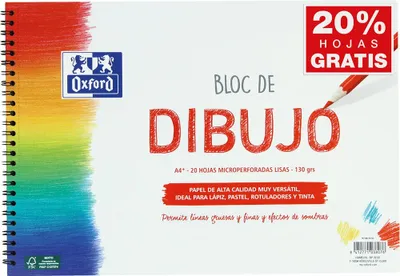 Obrázek produktu pro Oxford 400148232, Červená, Bílá, 130 g/m², 20 listy