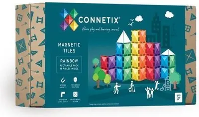 Produktbild von Connetix Magnetkacheln Quadratisch Set 18-teilig