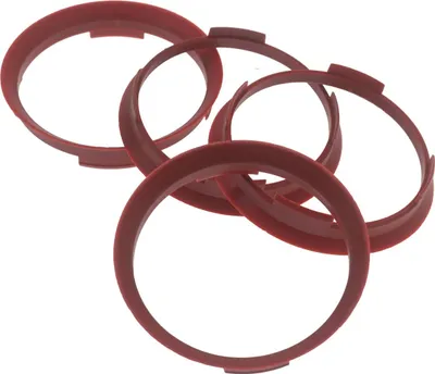Produktbild von 4X Zentrierringe 70,4 x 66,1 mm rot Felgen Ringe Germany