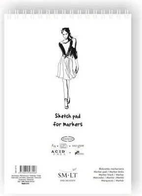Produktbild von Smiltainis Sketch Pad for Markers A4 100 g