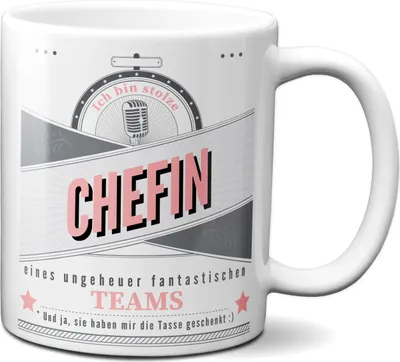 Produktbild von TassenKing Tasse Stolze Chefin eines fantastischen Teams - Geschenke für Chefin - Kaffeetasse