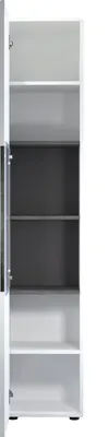 Produktbild von trendteam Bad Hochschrank Daily Weiß Melamin/Weiß Hochglanz Tiefzieh 36 x 182 x 32 cm
