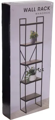 Produktbild von Metallregal mit 5 Böden 27 x 27 x 130 cm