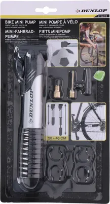 Produktbild von Dunlop Mini-Fahrradpumpe Luftpumpe für Fahrräder Handpumpe Radpumpe Reifenpumpe Ventilpumpe