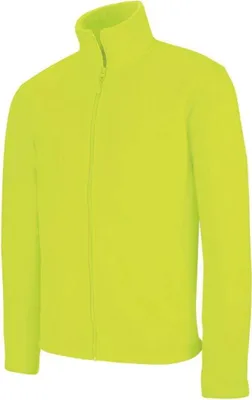 Produktbild von Kariban Herren Fleece Jacke Micro Fleecejacke Winterjacke Windjacke, Größe:4XL, Farbe:Fluorescent Yellow