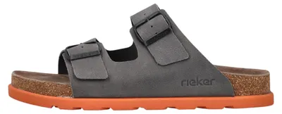 Imagen del producto de Rieker, modelo: 2119040 211. Zapatos para hombre, tipo sandalia, color gris, para uso casual