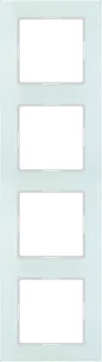 Produktbild von Glasrahmen 4fach mt/ws waagerecht/senkrecht AC 584 GL WMT