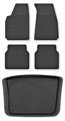 Produktbild von Gummimatten + Kofferraumwanne für Seat Ibiza II 1996-2001 (Schrägheck, 5-Türer) – Schwarz, Semi-Universal, angepasst – Wielganizator Semi-Universal