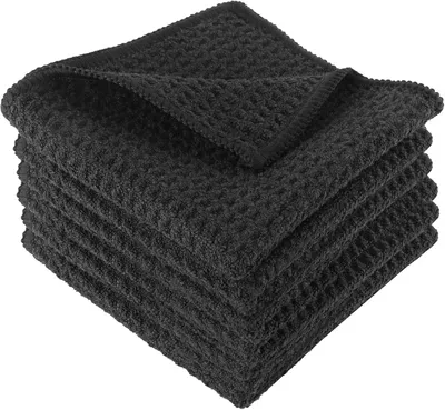 Imagen del producto de Paquete de 6 toallas de microfibra para secar, altamente absorbentes, de 20x20 cm, ideales para la cocina
