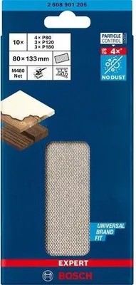 Produktbild von EXPERT M480 Schleifnetz Set, 93x186mm, K080-180, 10-tlg.