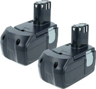 Produktbild von vhbw 2x Akku kompatibel mit Hitachi WR 18DMR, WH 18DMR, WR 18DL Werkzeug (1500 mAh, NiMH, 18 V)