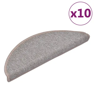 Zdjęcie produktu dla vidaXL Podkładki pod nogi 10 szt. 65x24x4 cm Jasnobrązowe Półokrągłe Duże