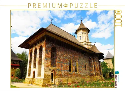 Produktbild von CALVENDO Puzzle Kloster Moldovita | 1000 Teile Lege-Größe 64 × 48 cm Foto-Puzzle für glückliche Stunden