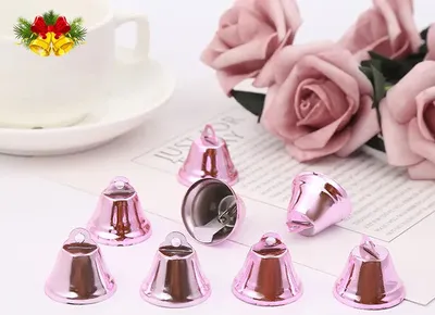 Obrázek produktu pro Zvoneček 11 mm, kov, růžový - zvonivý / 1ks