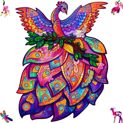 Produktbild von UNIDRAGON Fairy Bird 18 x 23 cm 107 Teile Holz-Puzzle