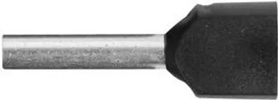 Produktbild von Zwillings-Aderendhülse, verzinnt 2 x 0,25 mm²,isoliert, VPE 100