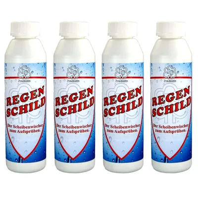 Produktbild von 4er Set Regenschild Auto Scheibenversiegelung 250ml Glasversiegelung Regenabweiser KFZ Regen Glas Scheiben Versiegelung