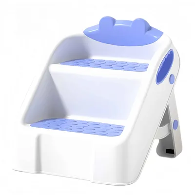 Immagine prodotto di Sgabello pieghevole per bambini, gradino per il bagno e il WC, in plastica ecologica, pieghevole, robusto, per bambini da 1 a 8 anni, 32 x 30,5 x 32,5 cm, blu
