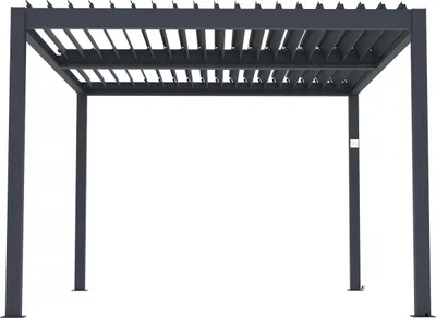 Obrázek produktu pro Bioklimatická pergola "Windsor Premium" s LED z hliníku 3 x 4 m - šedá