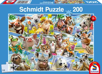Produktbild von Schmidt Spiele Tierische Selfies, 200 Stück(e), Tiere, 8 Jahr(e)