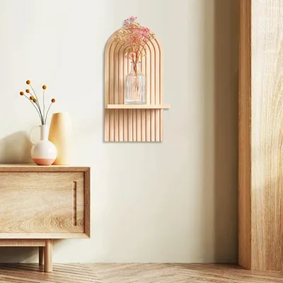 Productafbeelding van Regenboogvormige houten wandplanken, set van 2